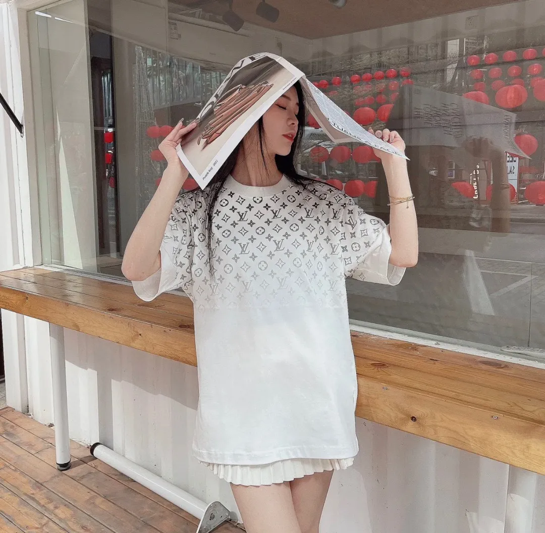 Louis Vuitton/Louis Vuitton presbyopic gradient printed short sleeves
